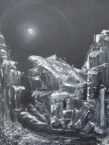 nocturne, Grażyna Hajewski, Germany 2004, oil, canvas, 40x30x2 cm, no 116018c
